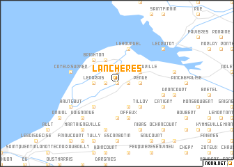 map of Lanchères