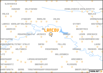 map of Lančov