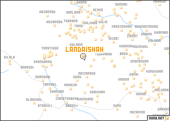 map of Landāi Shāh