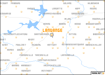 map of Landange