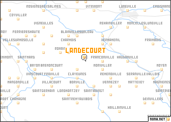 map of Landécourt