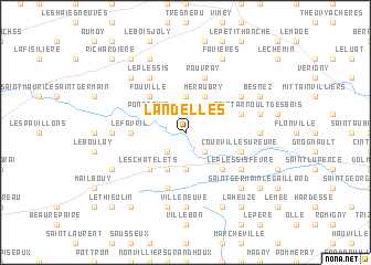 map of Landelles