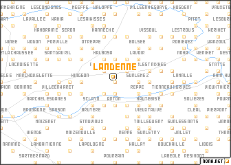 map of Landenne