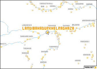 map of Landi Bahadur Khel Raghaza