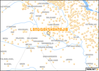 map of Landidāk Shāh Najīb