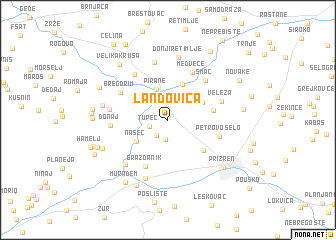 map of Landovica