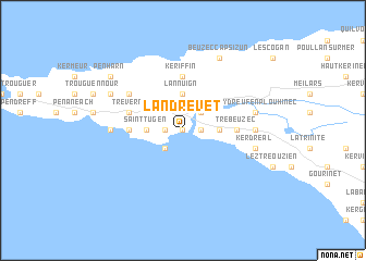 map of Landrevet