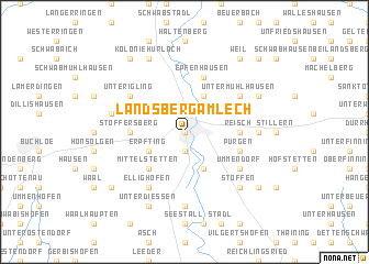 map of Landsberg am Lech