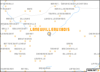 map of Laneuville-aux-Bois
