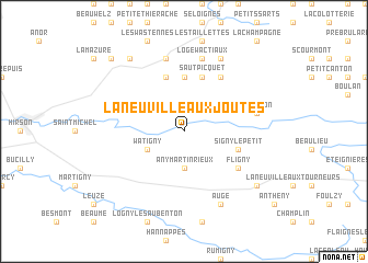 map of La Neuville-aux-Joûtes