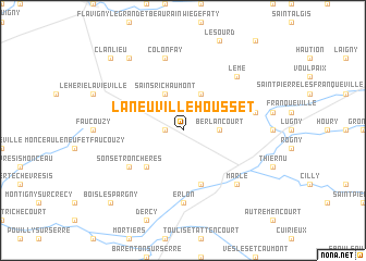 map of La Neuville-Housset