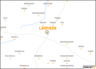 map of Lanfiéra