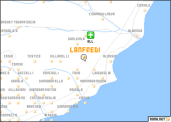 map of Lanfredi