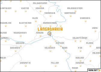 map of Langadhákia