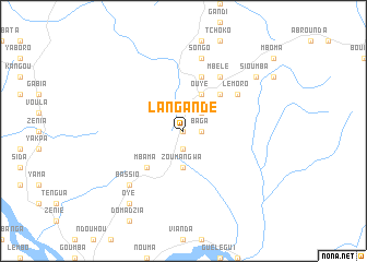 map of Langandé