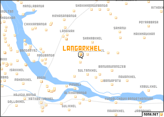 map of Langar Khel