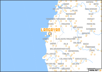 map of Lang-ayan