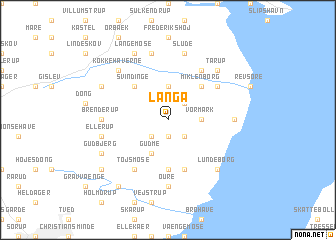 map of Langå