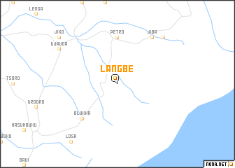 map of Langbe