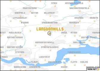 map of Langdon Hills