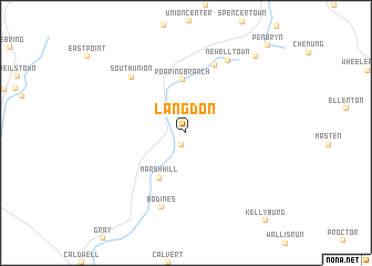 map of Langdon