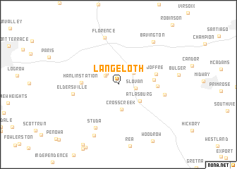 map of Langeloth