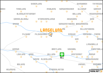 map of Langelund