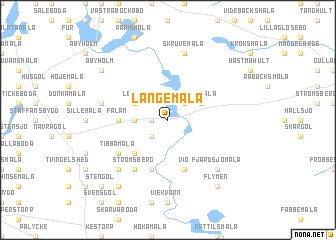 map of Långemåla