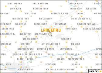 map of Langenau