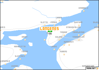 map of Langenes