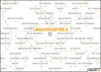 map of Langenneufnach