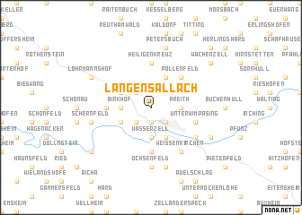 map of Langensallach