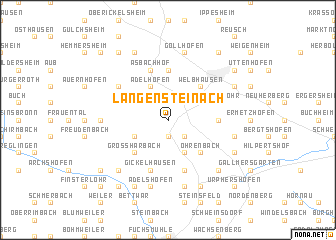 map of Langensteinach