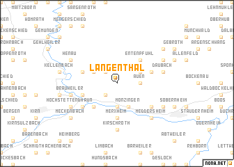 map of Langenthal