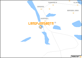 map of Langfjordbotn