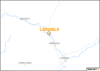map of Langholm