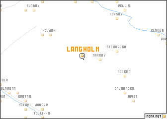 map of Långholm