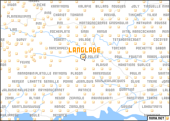 map of Langlade