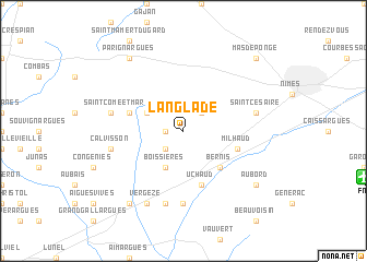 map of Langlade