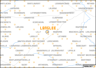 map of Langlée
