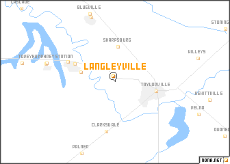 map of Langleyville