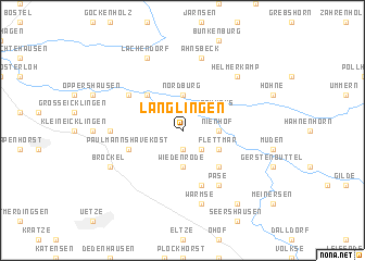 map of Langlingen