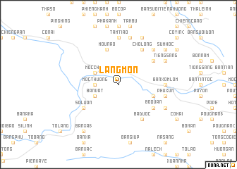 map of Làng Môn