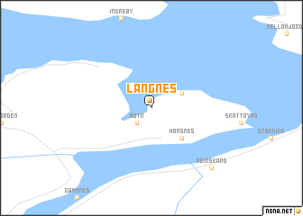 map of Langnes