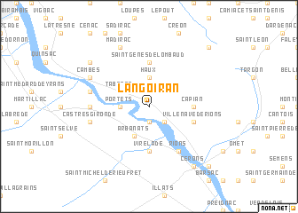 map of Langoiran