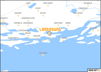 map of Långösund