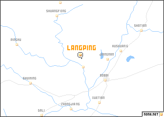 map of Langping