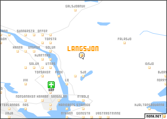 map of Långsjön