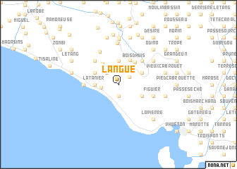 map of Langue