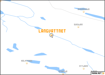 map of Långvattnet